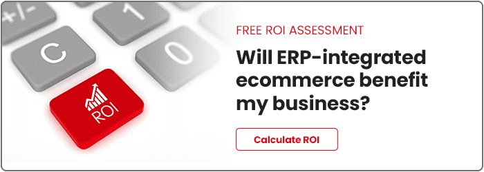 B2B ecommerce ROI button